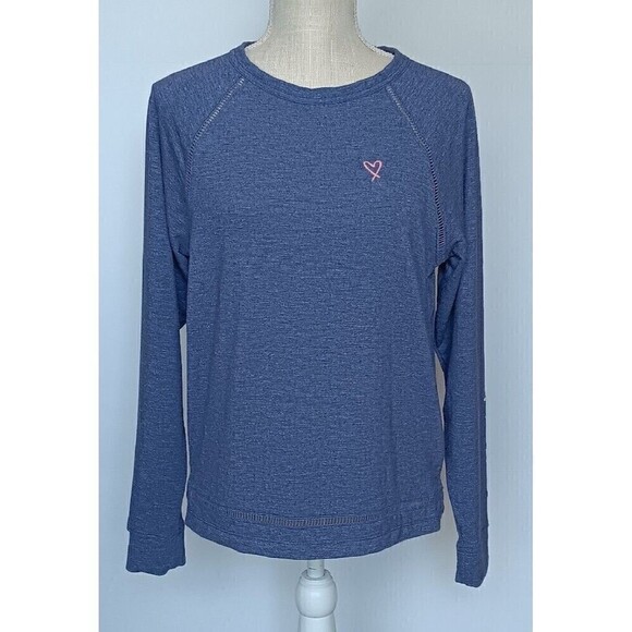 VICTORIA'S SECRET Purple Long Sleeve Pullover Shirt with Cutout Back Size S - Picture 1 of 8